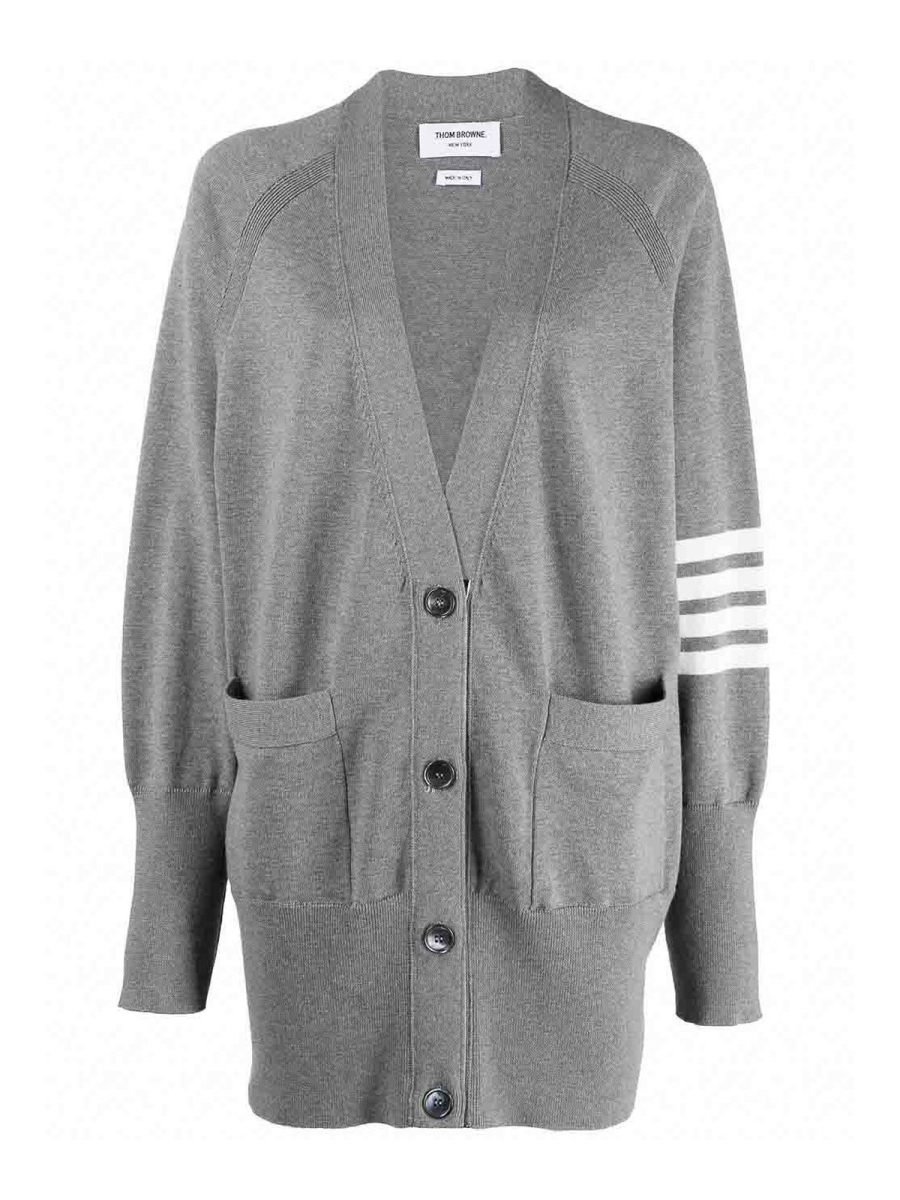 Thom Browne Cardigan - Gris
