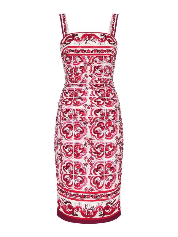 Dolce & Gabbana Robe Au Genou - Blanc