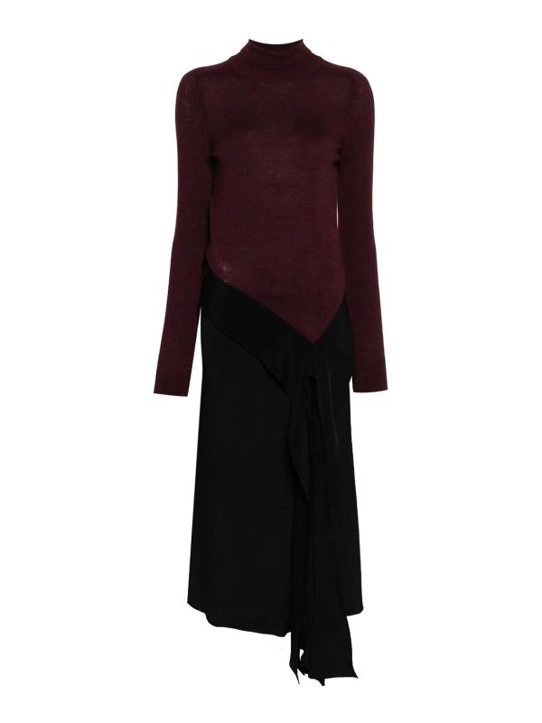 Victoria Beckham Robe Au Genou - Noir