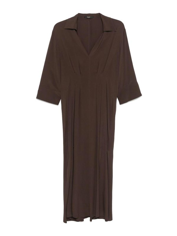 Seventy Robe Au Genou - Marron