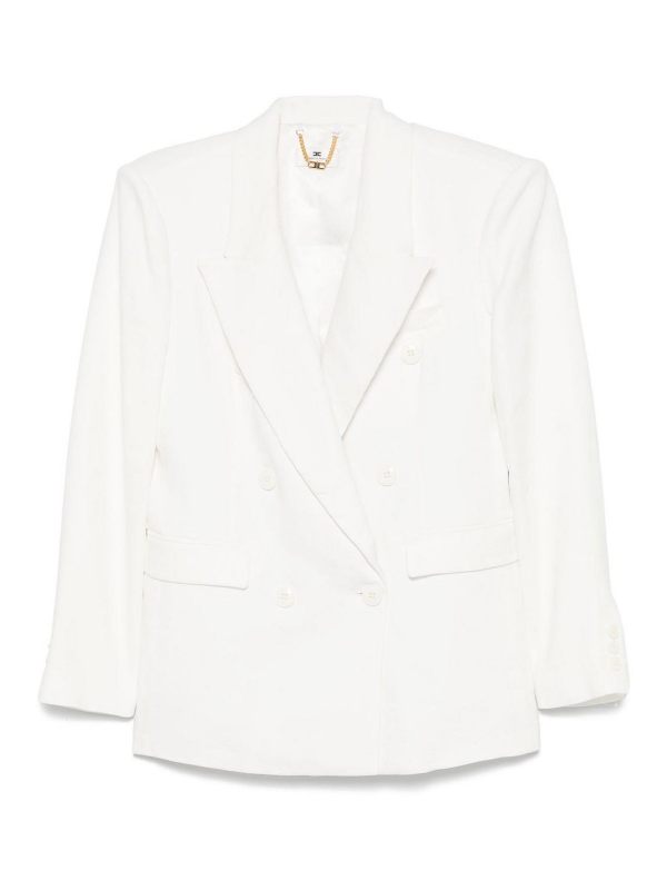 Elisabetta Franchi Veste Casual - Blanc