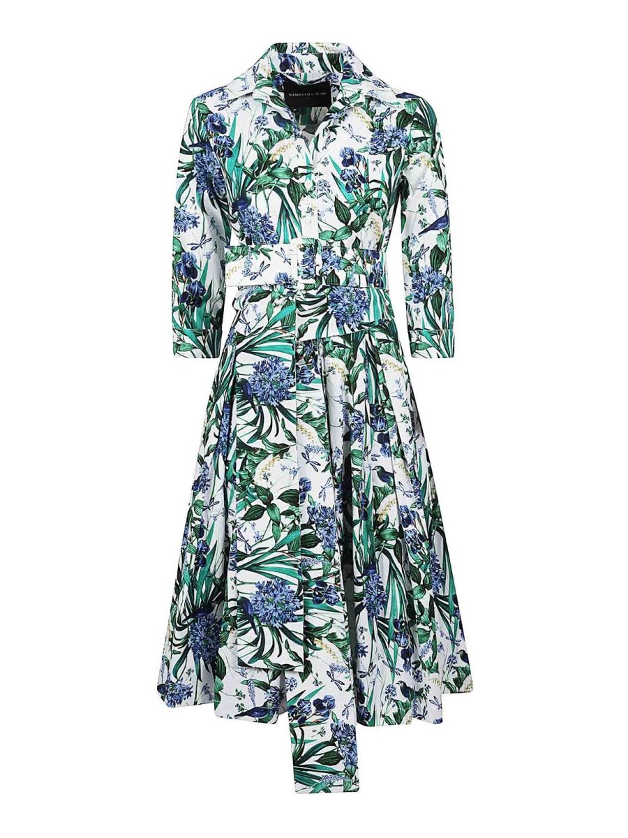 Samantha Sung Robe Au Genou - Multicolore