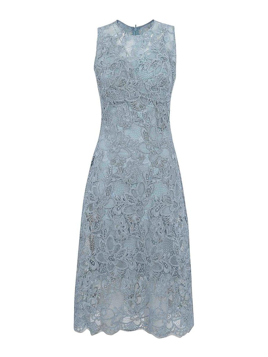 Ermanno Scervino Robe Au Genou - Bleu Clair