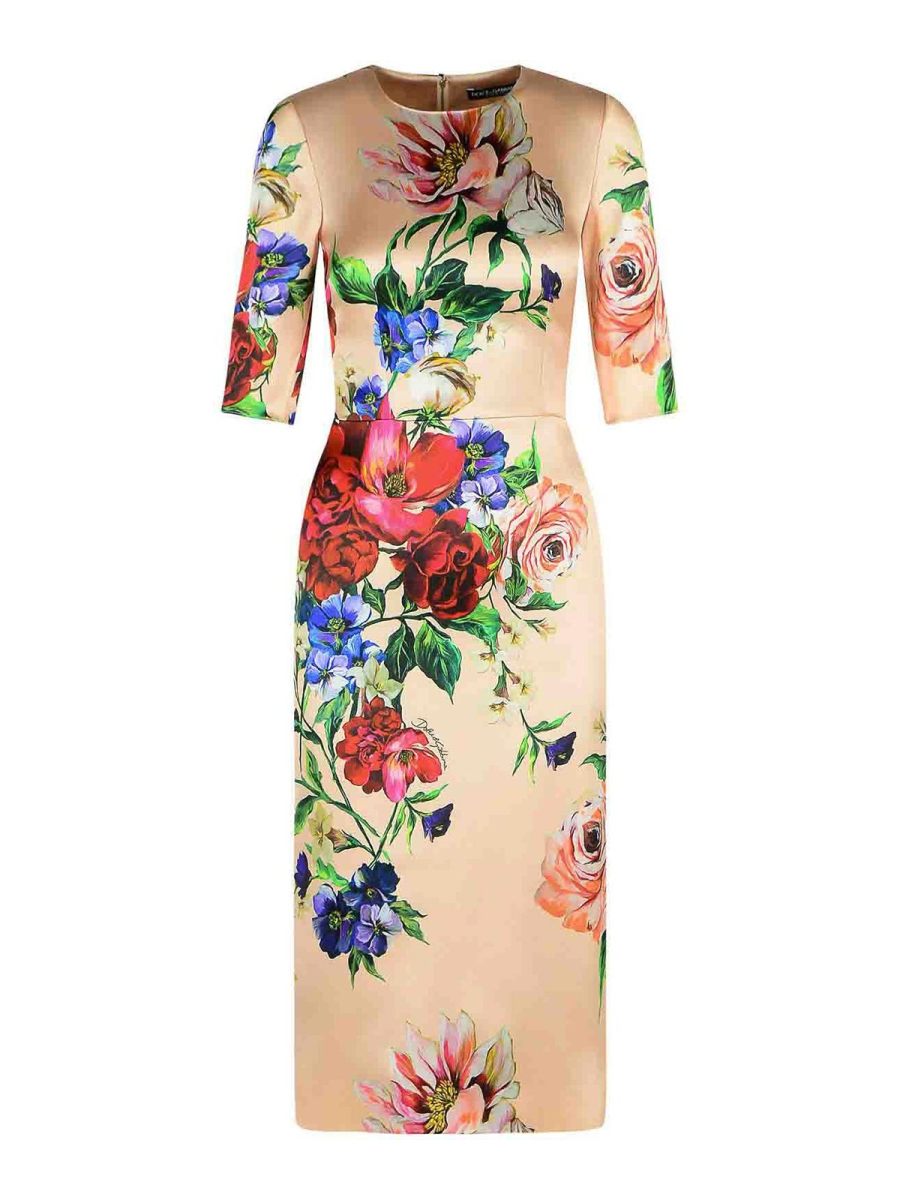 Dolce & Gabbana Robe Au Genou - Beige