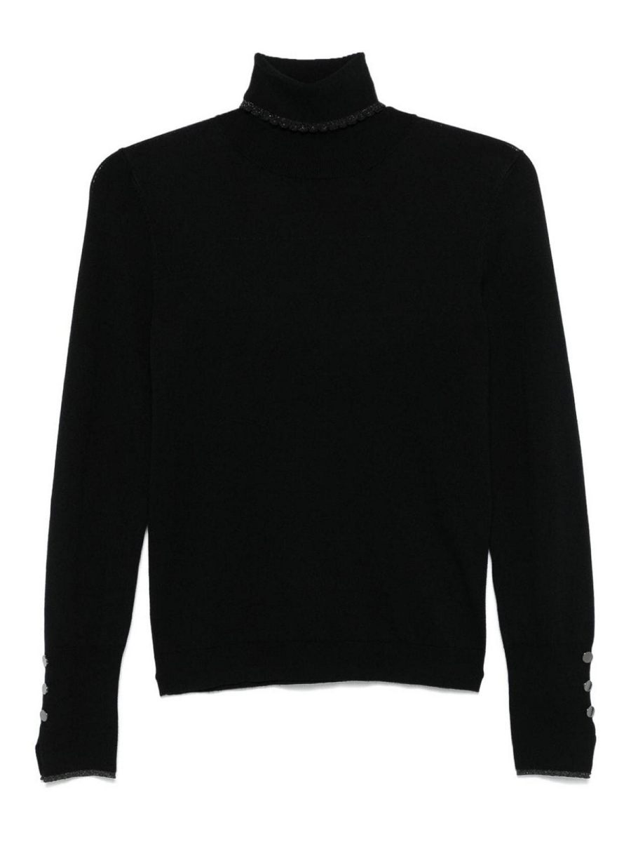 Liu Jo Pull Col Rond - Noir