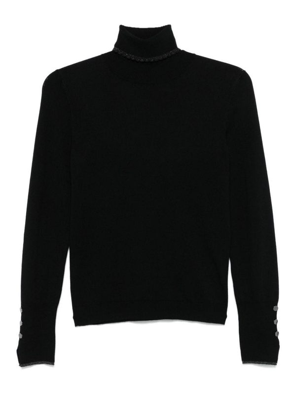 Liu Jo Pull Col Rond - Noir