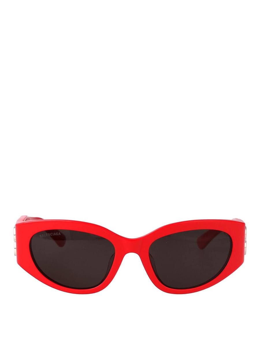 Balenciaga Lunettes De Soleil - Rouge