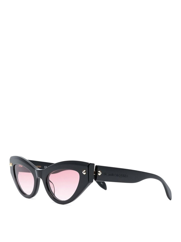 Alexander Mcqueen Lunettes De Soleil - Noir