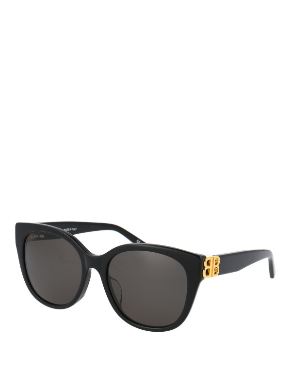 Balenciaga Lunettes De Soleil - Noir