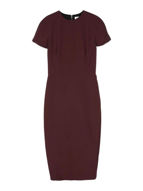 Victoria Beckham Robe Au Genou - Noir