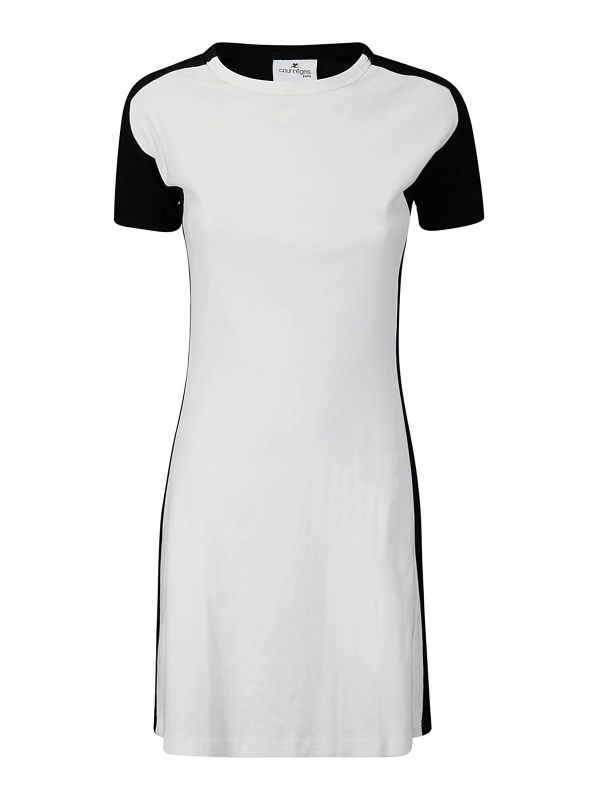 Courreges Robe Courte - Blanc