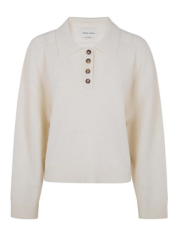 Loulou Studio Pull Col Rond - Blanc