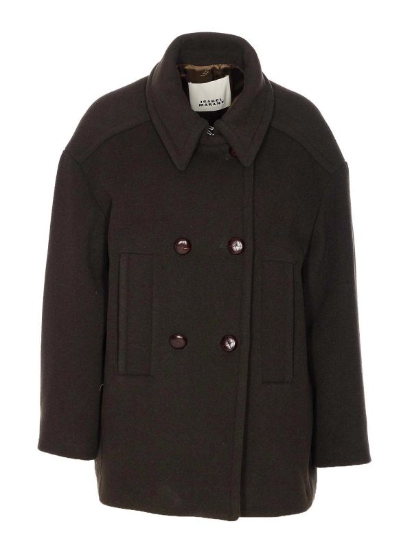 Isabel Marant Etoile Manteau Court - Vert