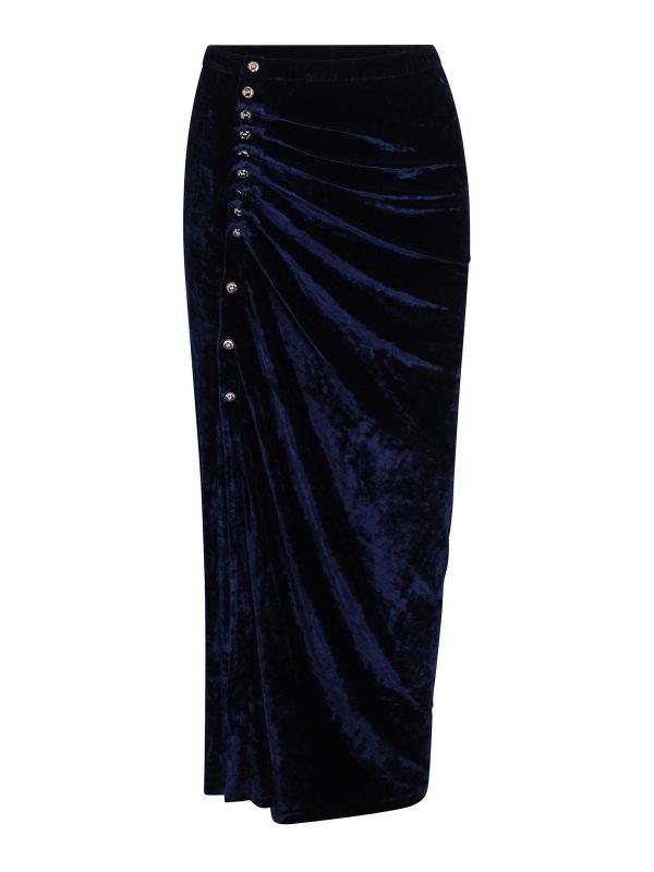 Rabanne Jupe Midi - Bleu