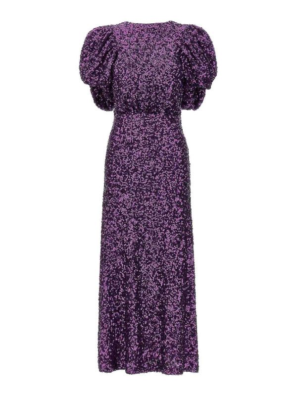 Rotate Birger Christensen Robe Au Genou - Violet