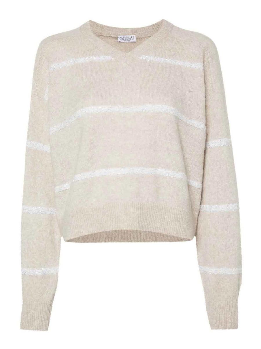Brunello Cucinelli Pull Col Bateau - Noir