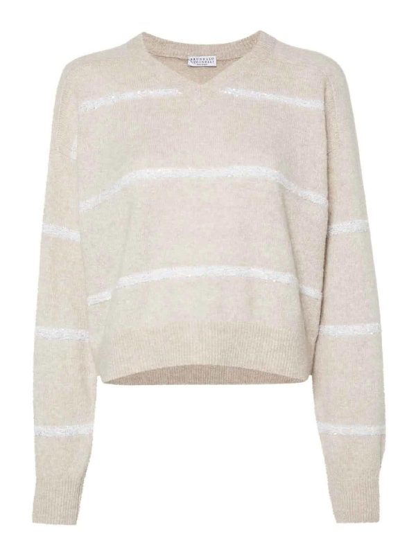 Brunello Cucinelli Pull Col Bateau - Noir