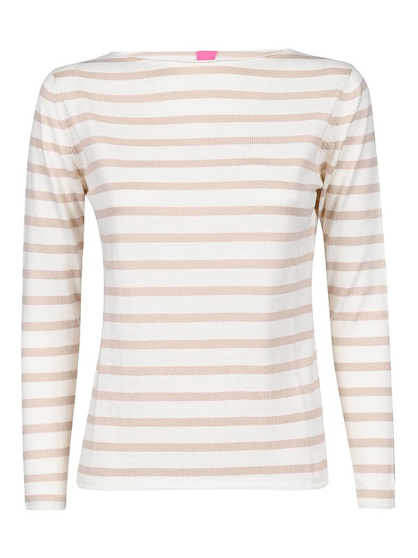 Alessandro Aste Pull Col Rond - Beige