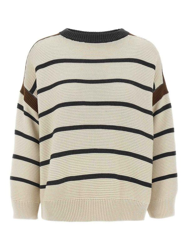 Brunello Cucinelli Pull Col Rond - Beige
