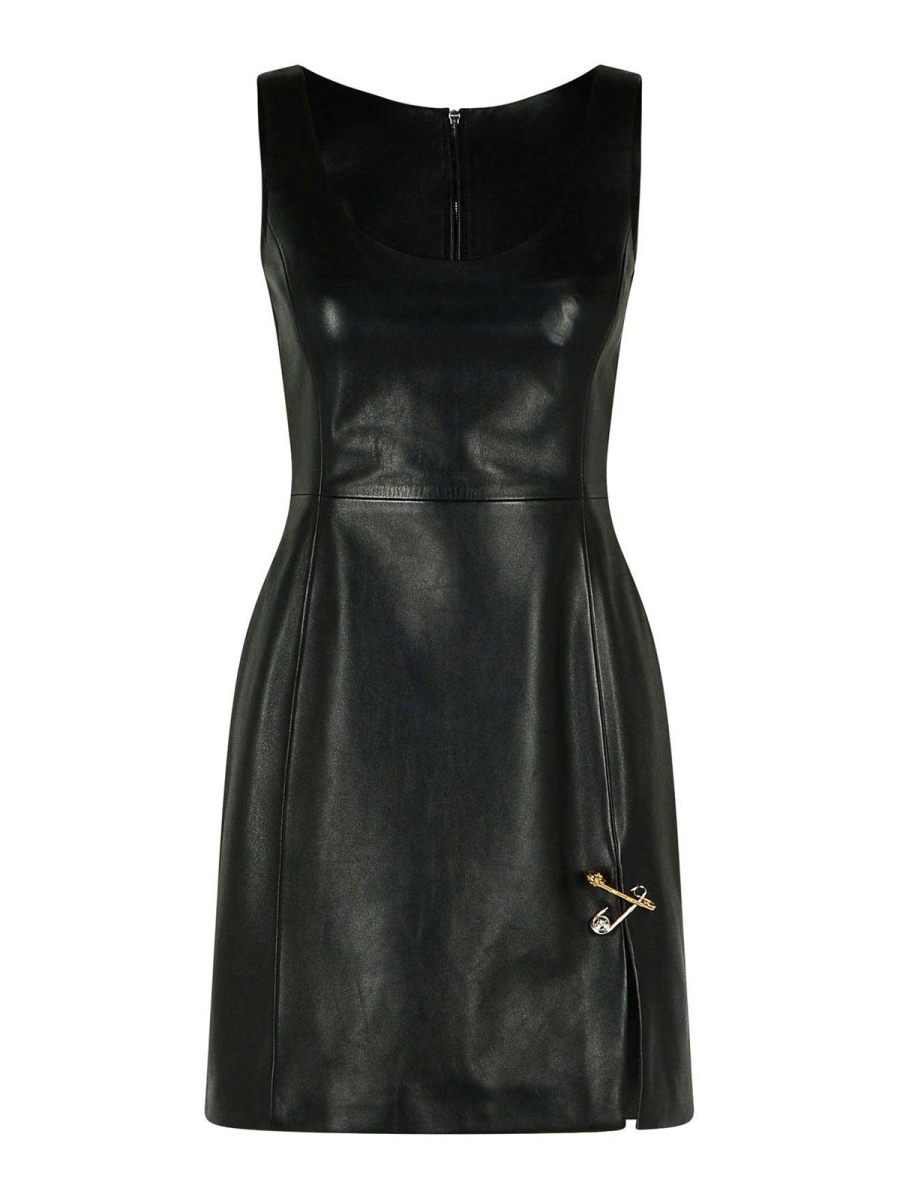 Versace Robe Au Genou - Noir