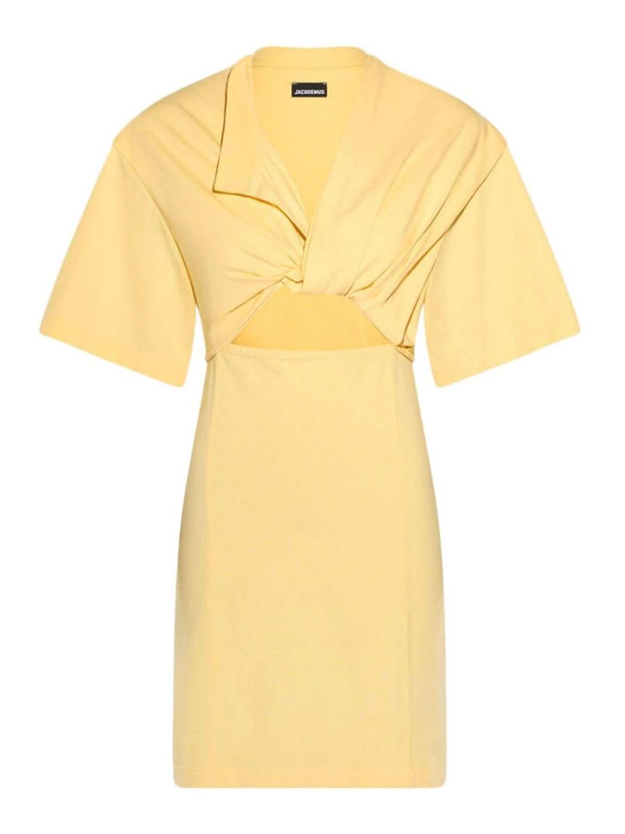 Jacquemus Robe Au Genou - Jaune