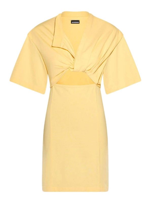 Jacquemus Robe Au Genou - Jaune