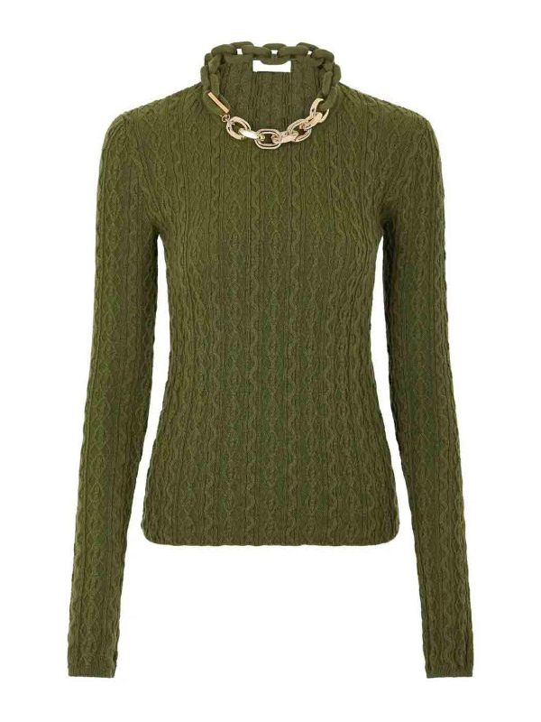 Rabanne Pull Col Rond - Vert