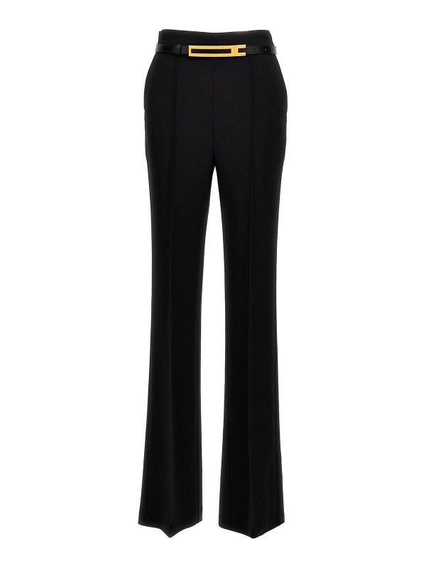 Elisabetta Franchi Pantalons Décontractés - Noir