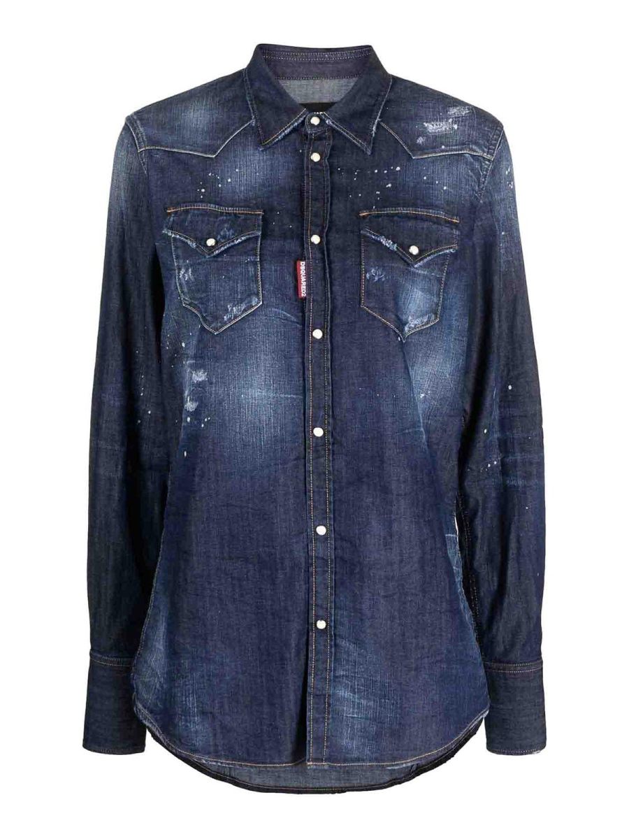 Dsquared2 Chemise - Bleu Foncé