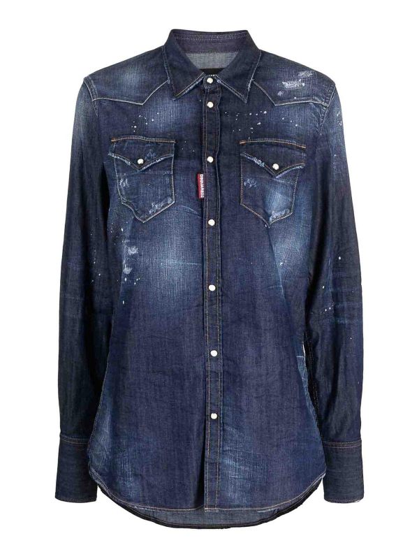 Dsquared2 Chemise - Bleu Foncé