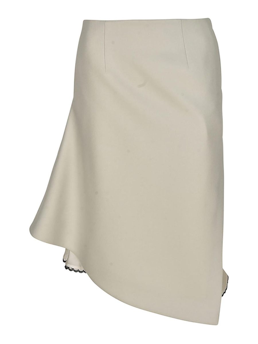 Sacai Jupe Midi - Beige