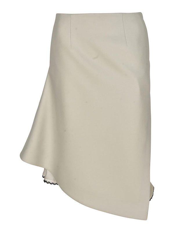 Sacai Jupe Midi - Beige