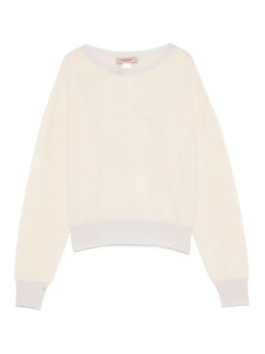 Twinset Pull Col Rond - Or
