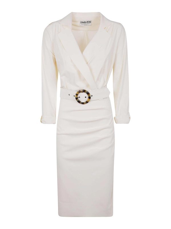 Chiara Boni La Petite Robe Robe Au Genou - Blanc