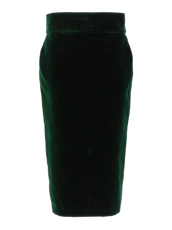 Alexandre Vauthier Jupe Midi - Vert