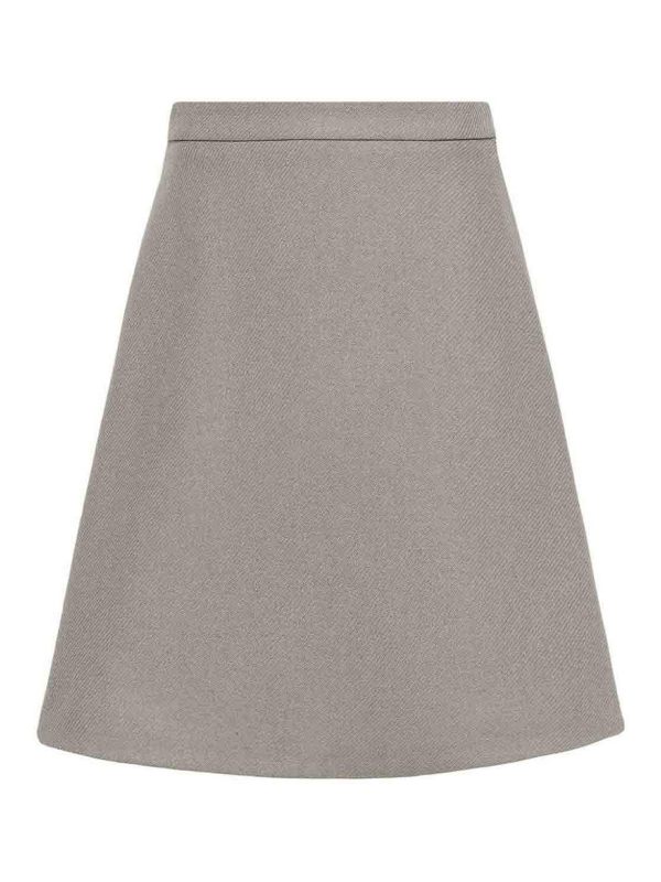 Ami Paris Jupe Midi - Gris