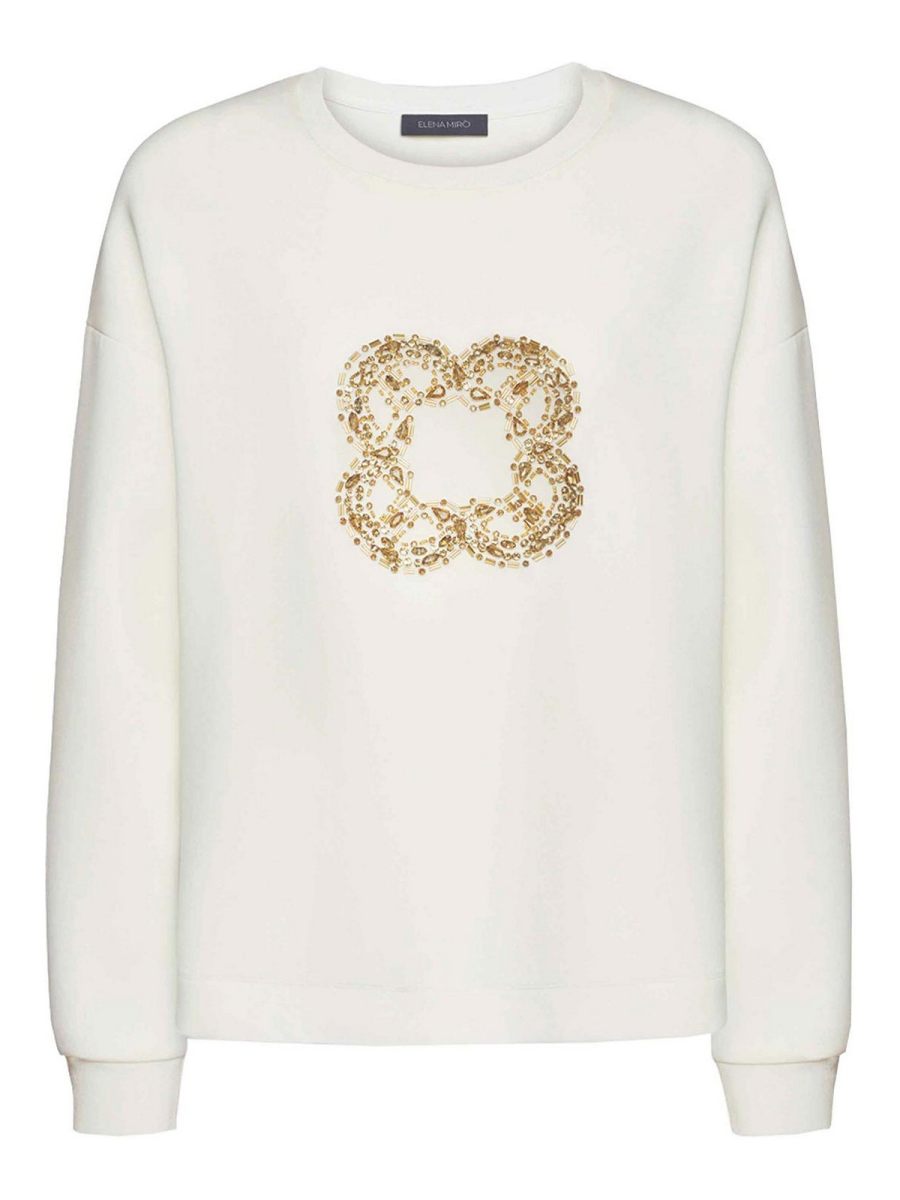 Elena miro' T-Shirt - Blanc