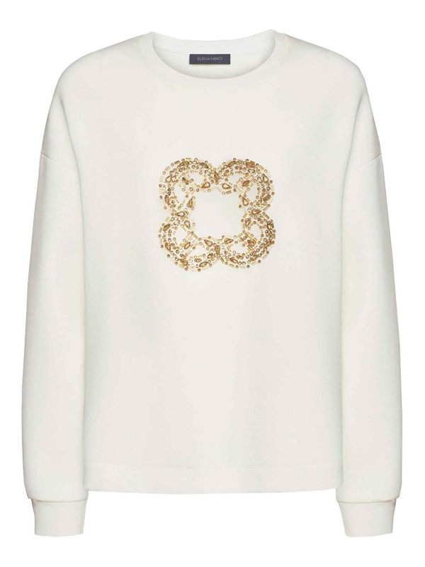 Elena miro' T-Shirt - Blanc