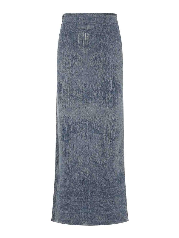 Diesel Jupe Midi - Bleu