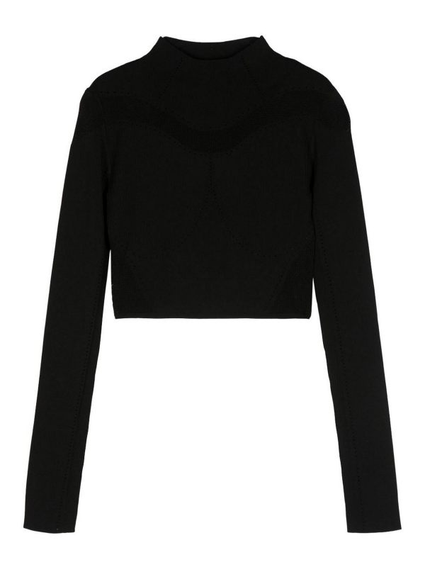 Patrizia Pepe Pull Col Rond - Noir