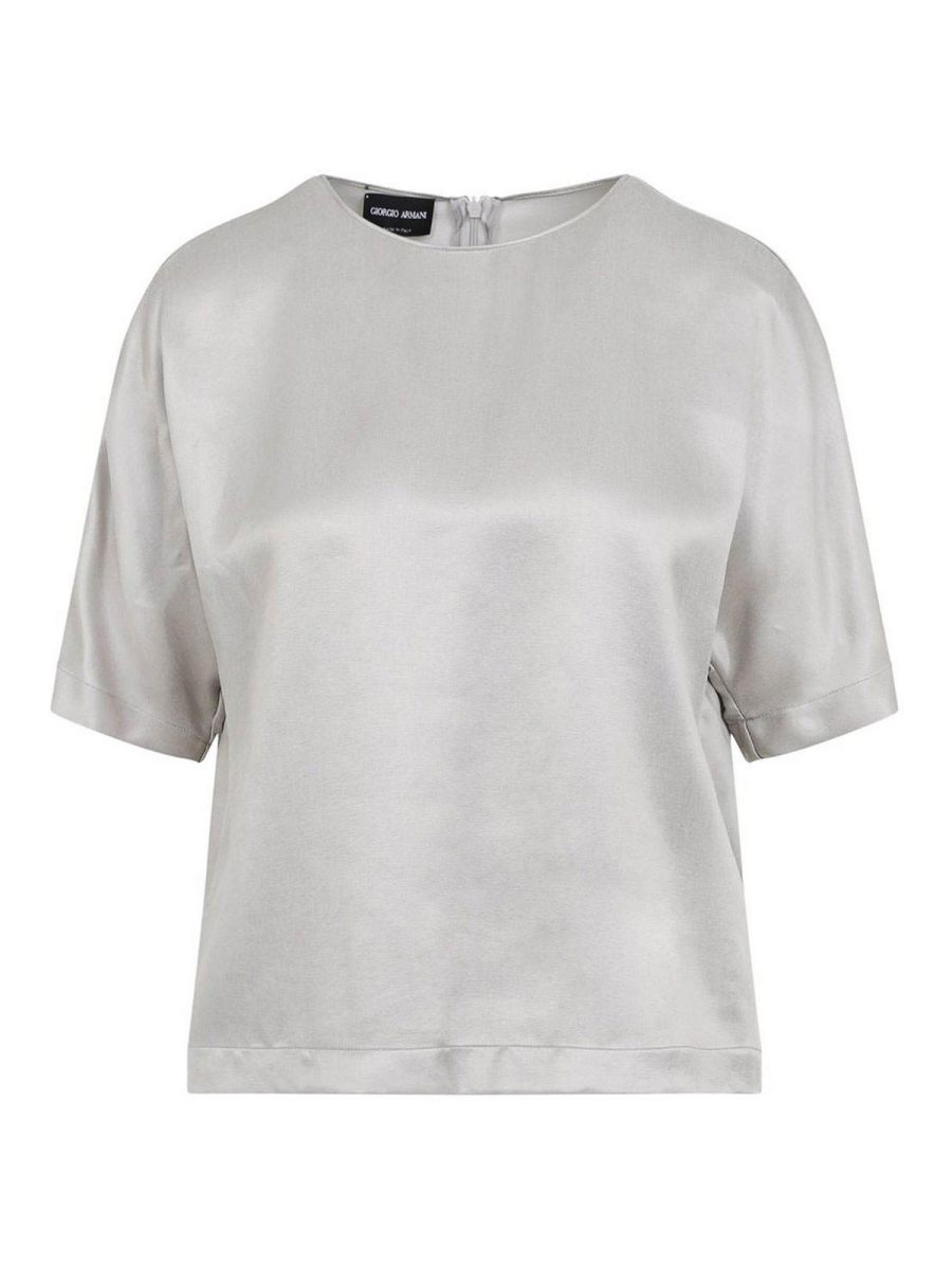 Giorgio Armani Robe Au Genou - Gris Clair