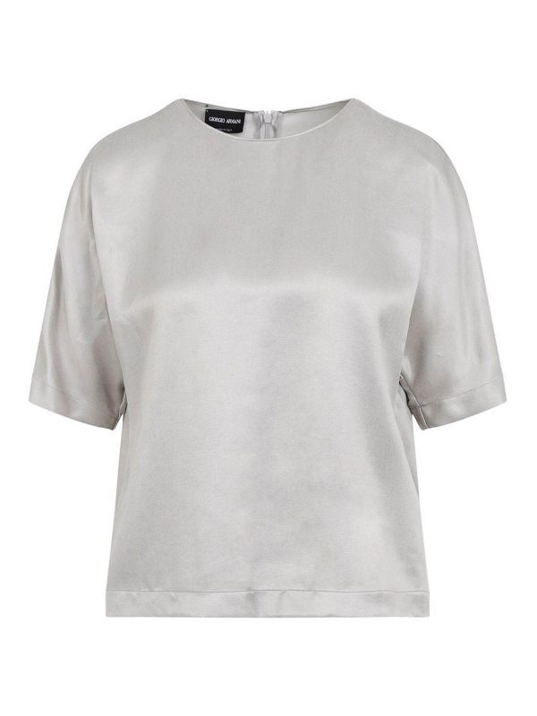 Giorgio Armani Robe Au Genou - Gris Clair