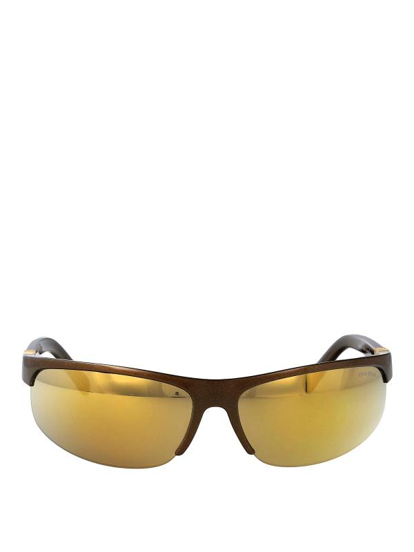Miu Miu Lunettes De Soleil - Marron