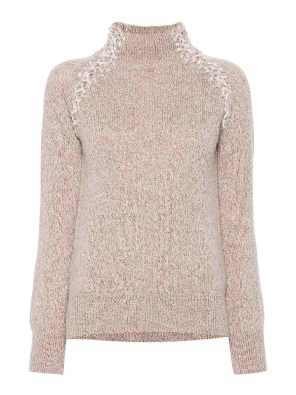 Ermanno Scervino Pull Col Rond - Beige