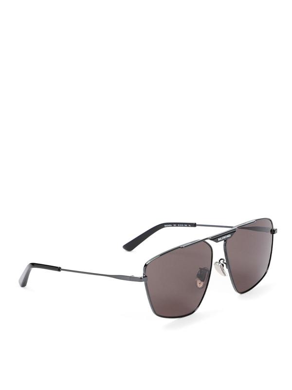 Balenciaga Lunettes De Soleil - Noir