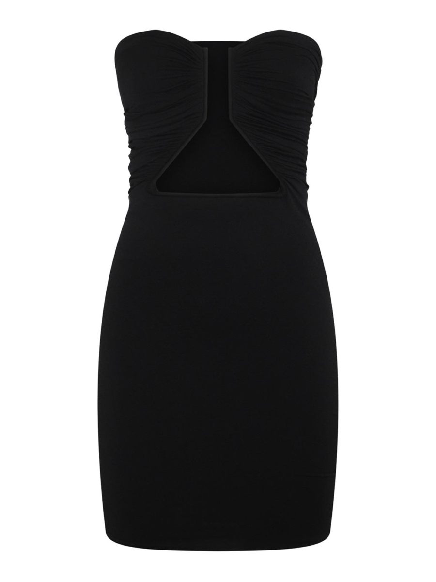 Rick Owens Robe Courte - Noir