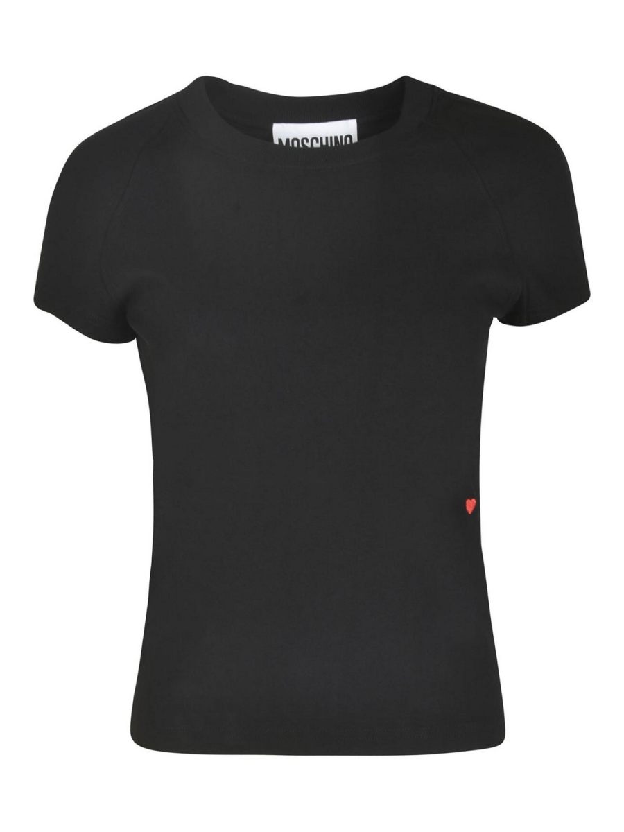 Moschino Pull Col Rond - Noir