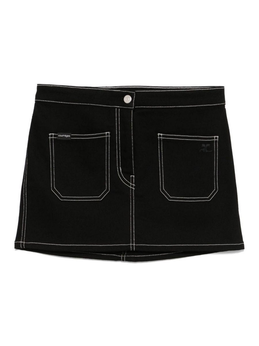 Courreges Mini Jupe - Noir
