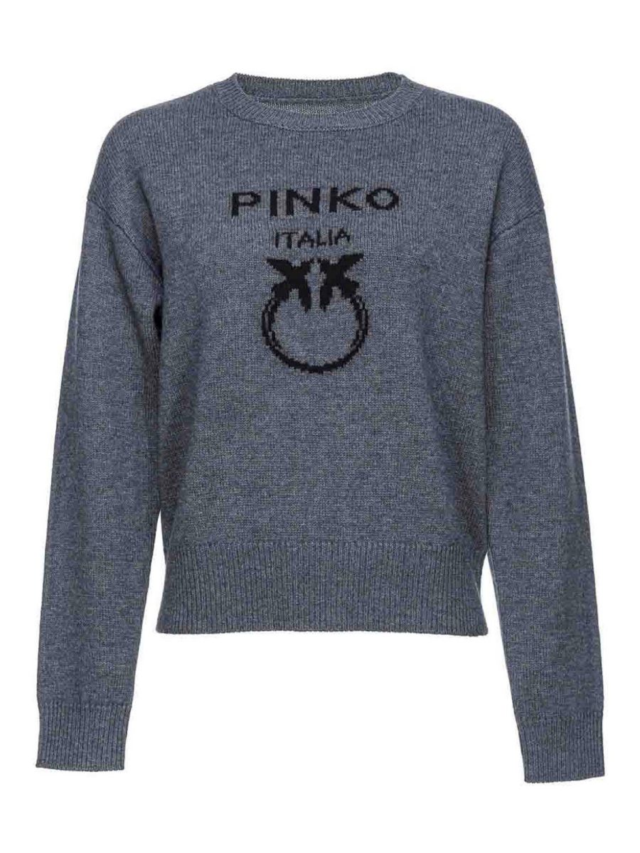 Pinko Pull Col Rond - Gris