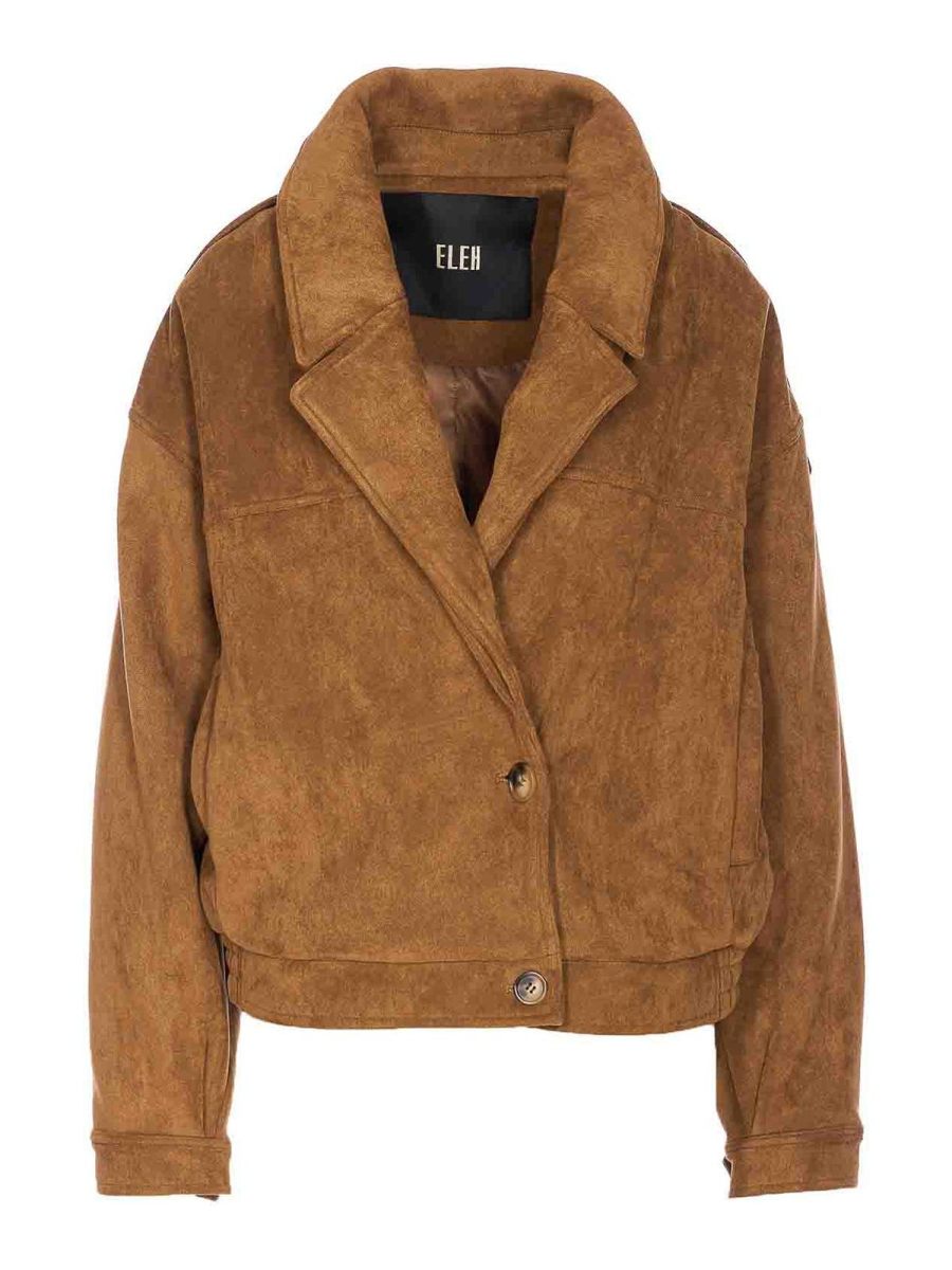 Eleh Blouson En Cuir - Marron